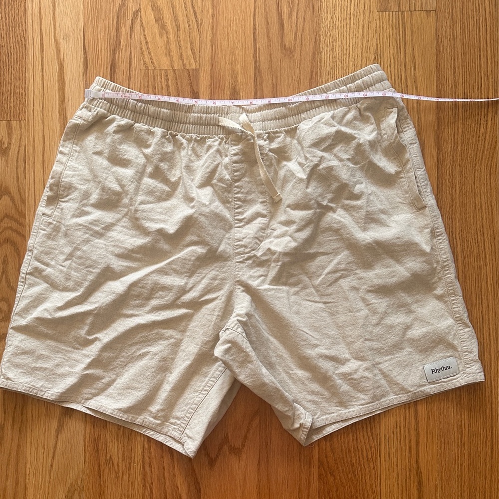 Rhythm Cotton/Linen Drawstring Shorts - Picture 8 of 12